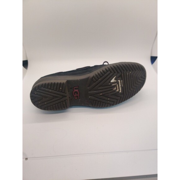 Ugg Australia Womens Sz 7.5 Haylie Oiled Leather Fringe Slipon Duck Shoe Leather - Picture 9 of 14